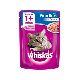 Alimento húmedo gato 85 gr sardina Whiskas