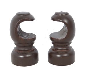 Soporte 28 mm techo nogal 2 unidades Cotidiana