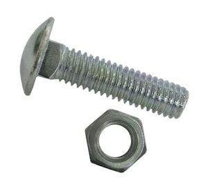 Perno coche con tuerca 3/8x2 1/2'' zincado 20 unidades Mamut