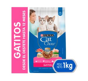 Alimento gatito 1 kg leche carne y pescado Cat Chow