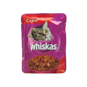 Alimento húmedo gato 86 gr carne Whiskas