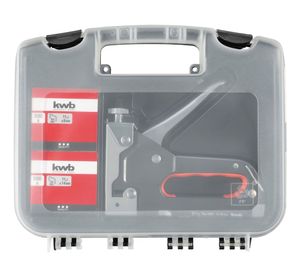 Engrapadora 4-14 mm Tack 140 + grapas 1000 piezas KWB