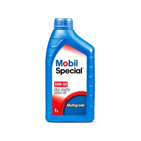 Lubricante aceite motor 1 litro 20W50 multigrade Mobil special