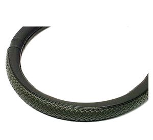 Cubre volante trenzado negro Carpoint