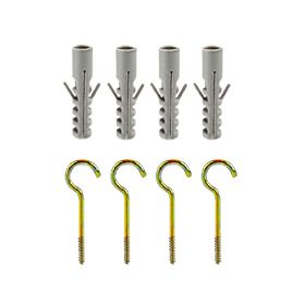 Cáncamo abierto + tarugo nylon 8 bt 4 Imporper