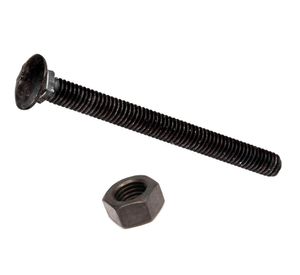 Perno coche 1/4'' x 2 1/2'' con tuerca blister 4 unidades Imporper