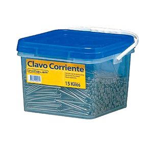 Clavo corriente 4''x 4,3 mm acero balde 15 kilos Inchalam