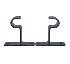 Soporte 3/4'' simple muro negro darkness