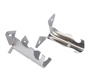 Soporte 16 mm simple cromado 2 unidades metalhsa