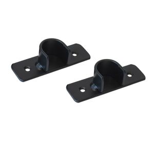 Soporte 1'' simple muro a muro negro 2 unidades Darkness