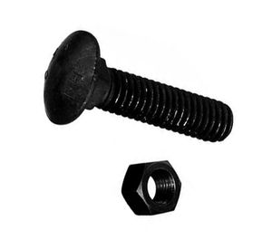 Perno coche 1/4'' x 1'' con tuerca blister 4 unidades Imporper