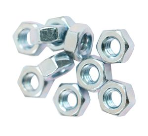 Tuerca hexagonal zincada 1/4 100 unidades Imporper