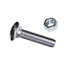 Perno coche 1/4'' x 1 1/4'' zicnado con tuerca blister 4 unidades Imporper