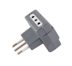Adaptador triple línea 2p+t 10a 250v gris Bticino
