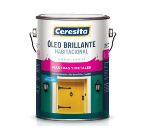 Óleo 1 galón habitacional café moro brillante ceresita
