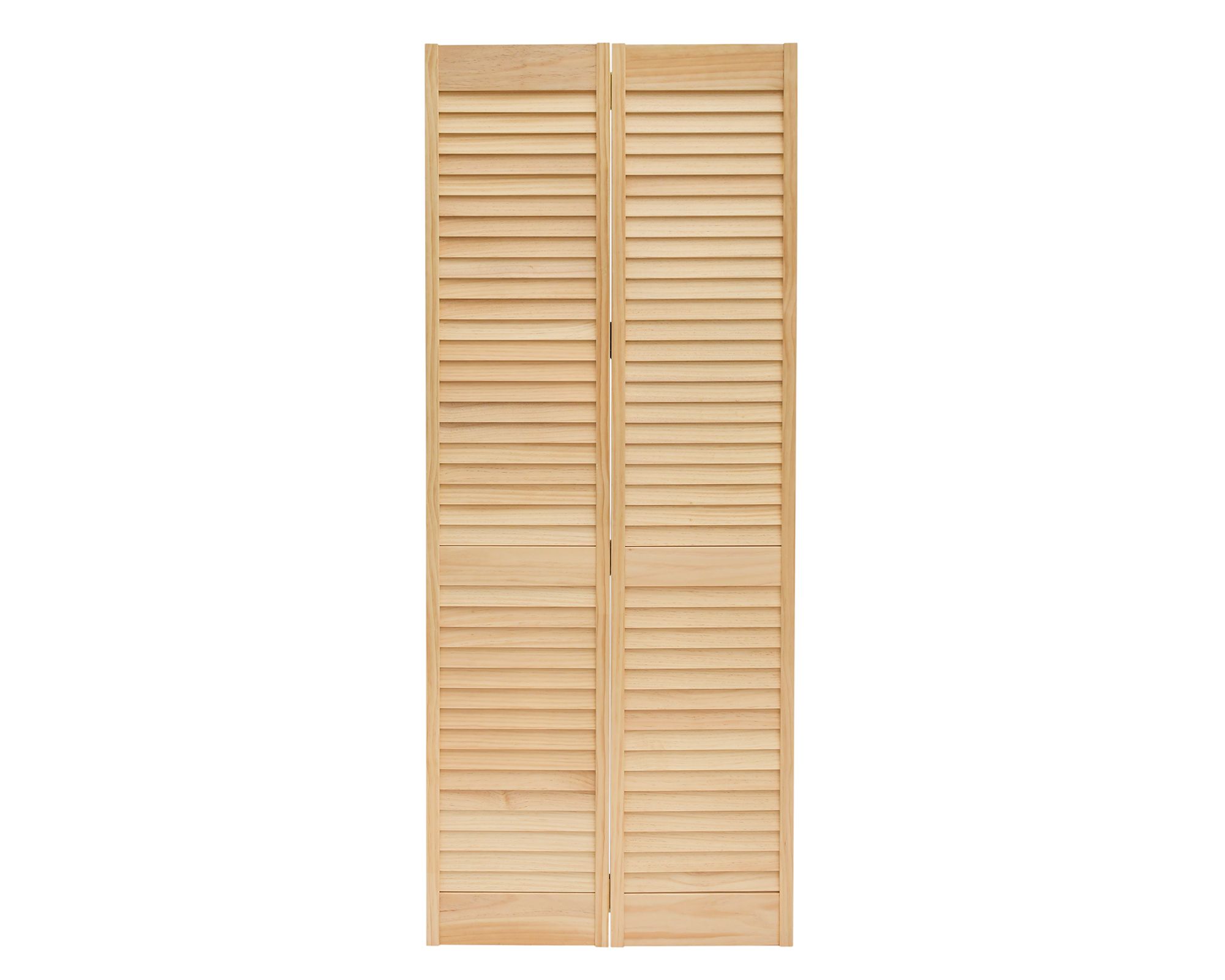 Set Puerta de clóset celosía plegable 60x200 cm Pino Radiata