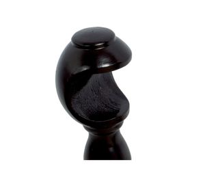 Soporte 28 mm simple nogal 2 unidades Cotidiana