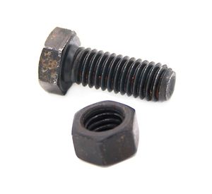 Perno hexagonal con tuerca 3/8x1'' pavonado 2 unidades Imporper