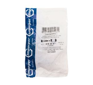 Perno hexagonal con tuerca 3/8x1'' pavonado 2 unidades Imporper