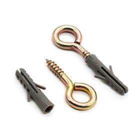 Cáncamo cerrado #3 + tarugo nylon 8 bt 4 Imporper