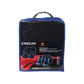 Cubre asientos Sport gris/negro 10 piezas Carlife