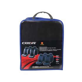 Cubre asientos Sport gris/negro 10 piezas Carlife