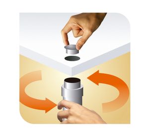 Mesa lateral Adapt blanco 56x35x35 cm