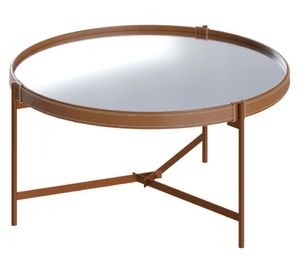 Mesa centro aqua Cooper café 30.5x57x57 cm