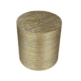 Vela Pilar dorado 7.5x7 cm