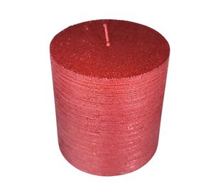 Vela Pilar rojo 7.5x7 cm