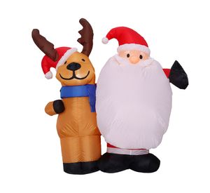 Inflable Santa con amigos 150 cm