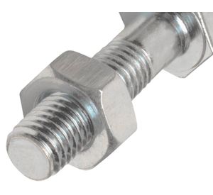 Perno hexagonal 8.8 métrico con tuerca M8-1.25x50 mm ZBR 2 unidades