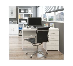 Escritorio 4 cajones Tek blanco