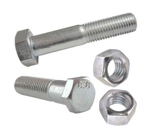 Perno hexagonal 8.8 M10-1.50x50 mm 2 un.