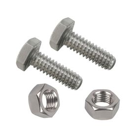 Perno hexagonal métrico inox con tuerca M5x30 mm 2 unidades