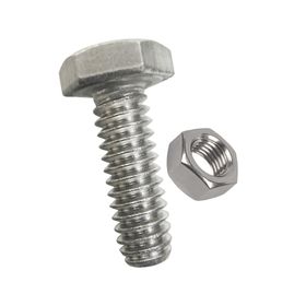 Perno hexagonal métrico inox con tuerca M5x30 mm 2 unidades