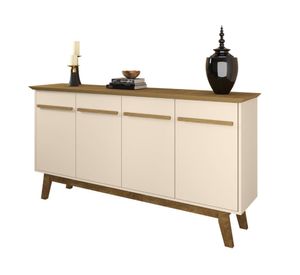 Buffet 4 puertas Opala blanco invierno/canela