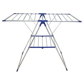 Tendedero plegable 14 m aluminio blanco