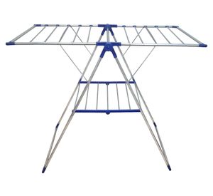 Tendedero plegable 14 m aluminio blanco