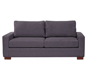 Sofá lino 3 cuerpos Livorno gris oscuro