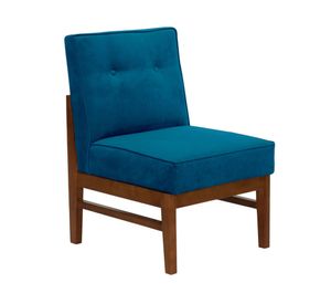 Sitial velvet 1 cuerpo Colonia azul