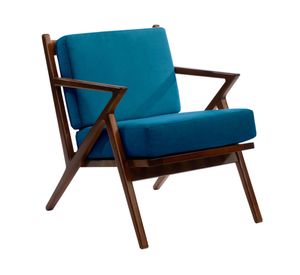 Sitial velvet 1 cuerpo Bremen azul