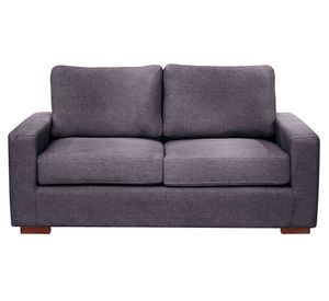 Sofá lino 2 cuerpos Livorno gris oscuro