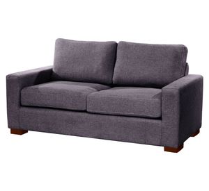 Sofá lino 2 cuerpos Livorno gris oscuro