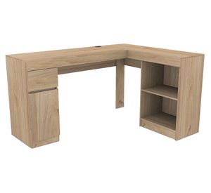 Escritorio esquinero 1 cajón 1 puerta Palermo olmo alpino