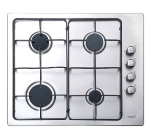 Encimera a Gas 4 quemadores GHI 604 A gris Cata