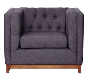 Sofá 1 cuerpo Roma gris