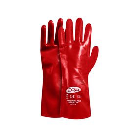 Guante industrial PVC rojo EPP
