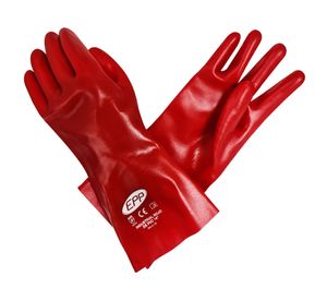 Guante industrial PVC rojo EPP