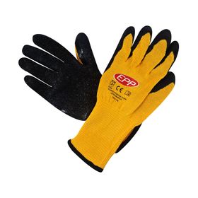 Guante palma látex amarillo/negro EPP